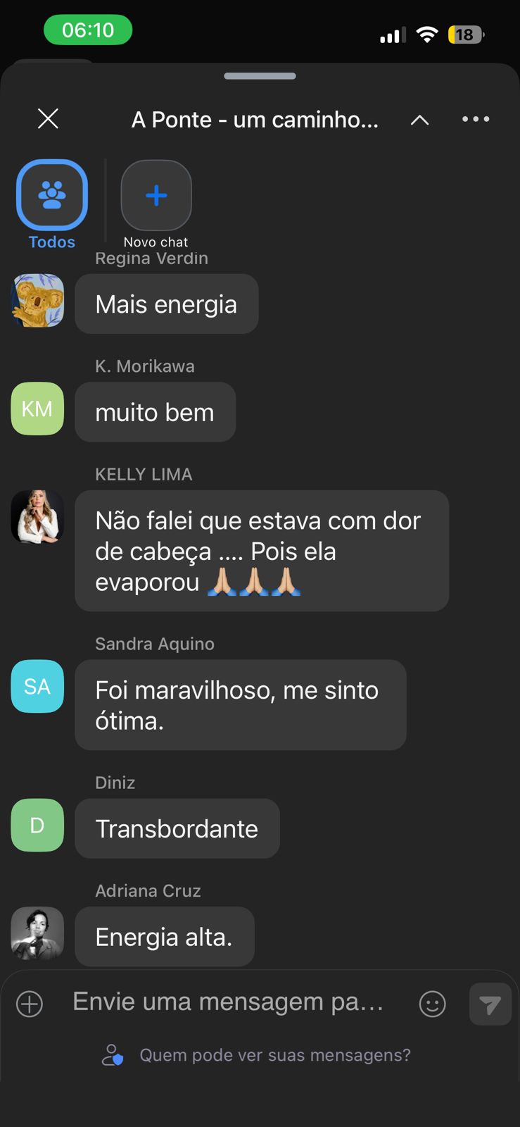 Depoimentos reais sobre mais energia e bem-estar